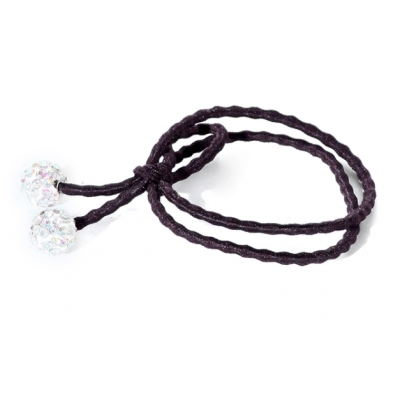 Hot Selling Fashion Double Circle And Beaded Hair Rope